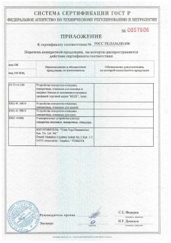 2011.11.23 Кострома - Приложение к сертификату Устройства поворотно-откидные, поворотные, откидные. ГОСТ 30777-2012