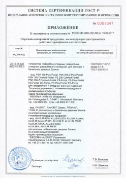 2017.06.19 Кострома - Приложение к сертификату Устройства поворотные, откидные, Siegenia-Aubi KG. ГОСТ 30777-2012