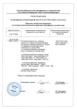 2019.04.04 Кострома - Приложение к сертификату устройства поворотные, откидные, поворотно-откидные, взломоустойчивые. ГОСТ 30777-2012